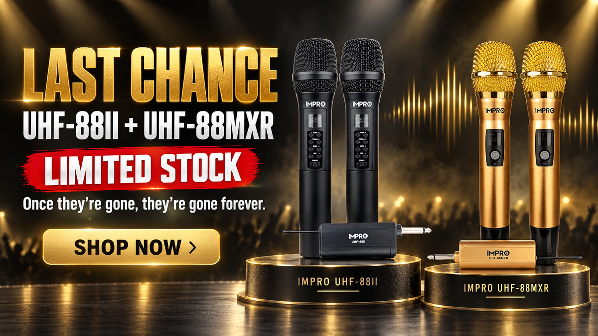 Last Chance: ImPro UHF-88II & UHF-88MXR Wireless Mics