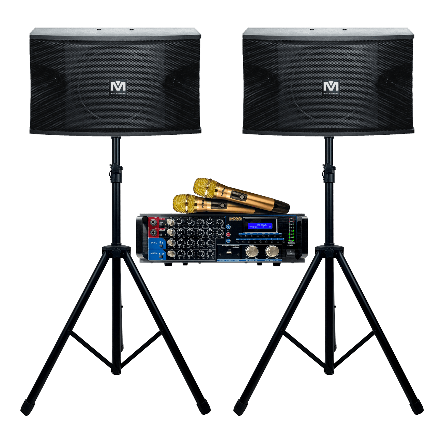 Holiday Encore Bundle 2: Mixing Amplifier, Speakers, Microphones, and Accessories (4 items)