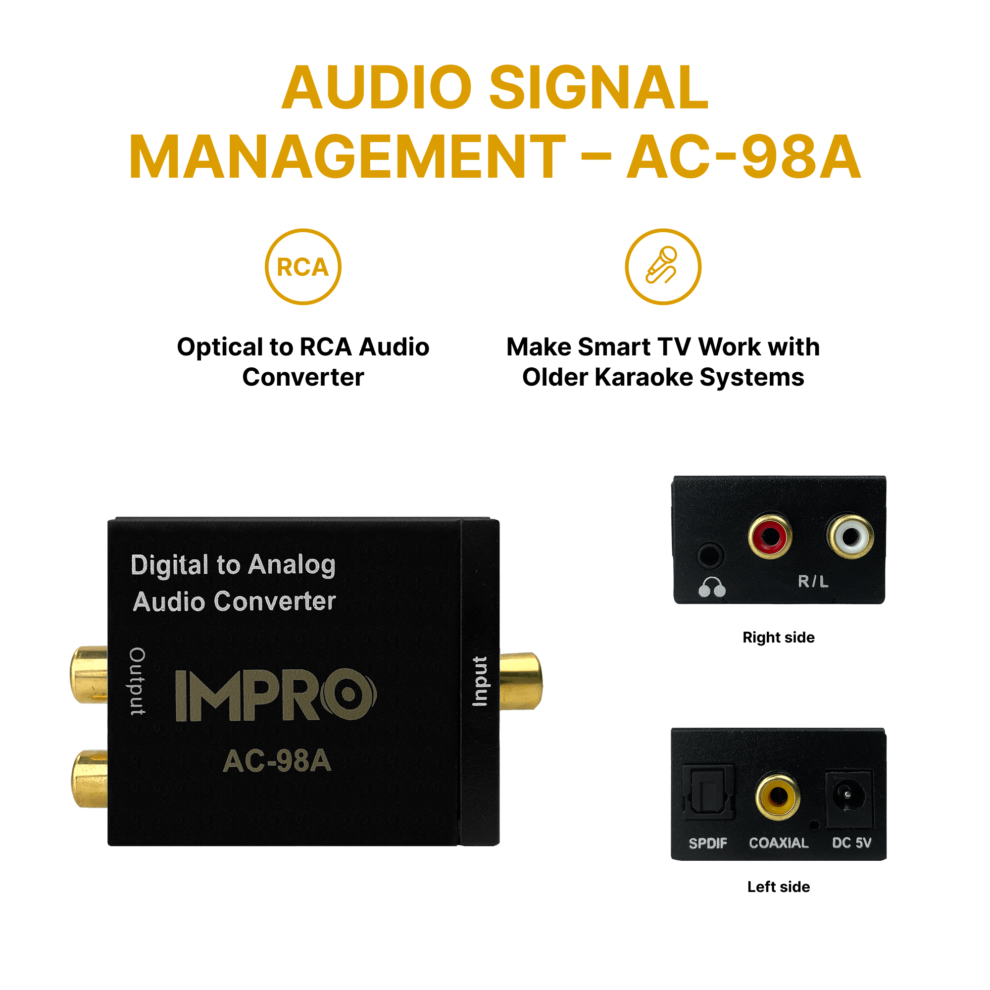 ImPro AC-98A will Convert Smart TV into Unlimited Youtube Karaoke Player