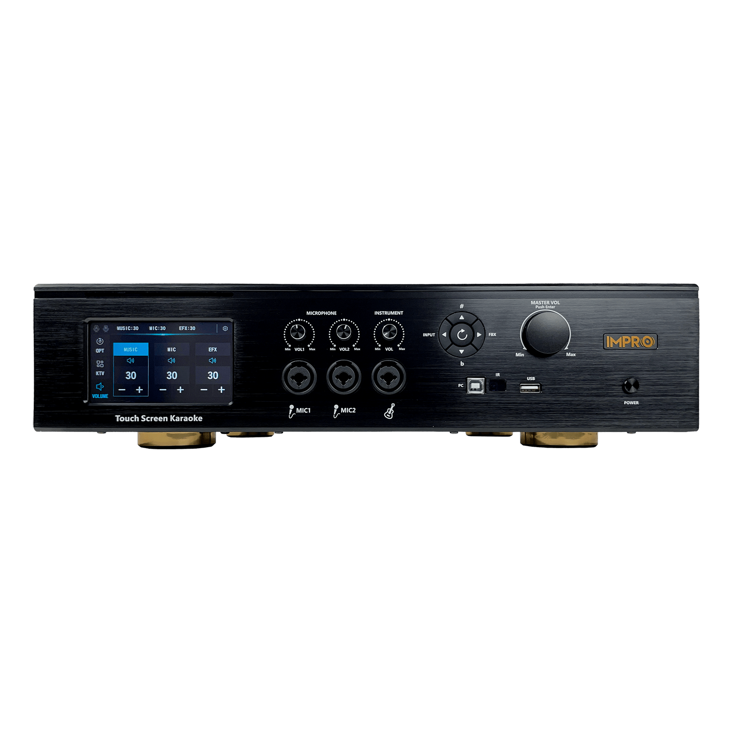 ImPro MA-8 Pro 1800Watt Karaoke Mixing Amplifier with Built-In Touchscreen