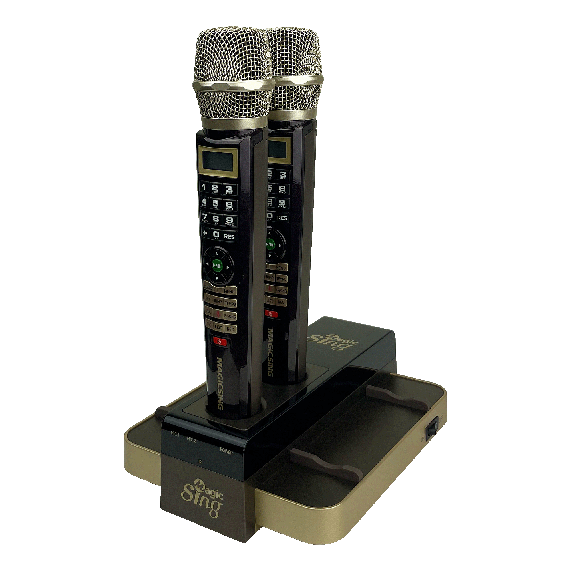 Magic Sing E5Compatible with MyStage App + 5145 Karaoke Songs (Mocha) - Limited Edition