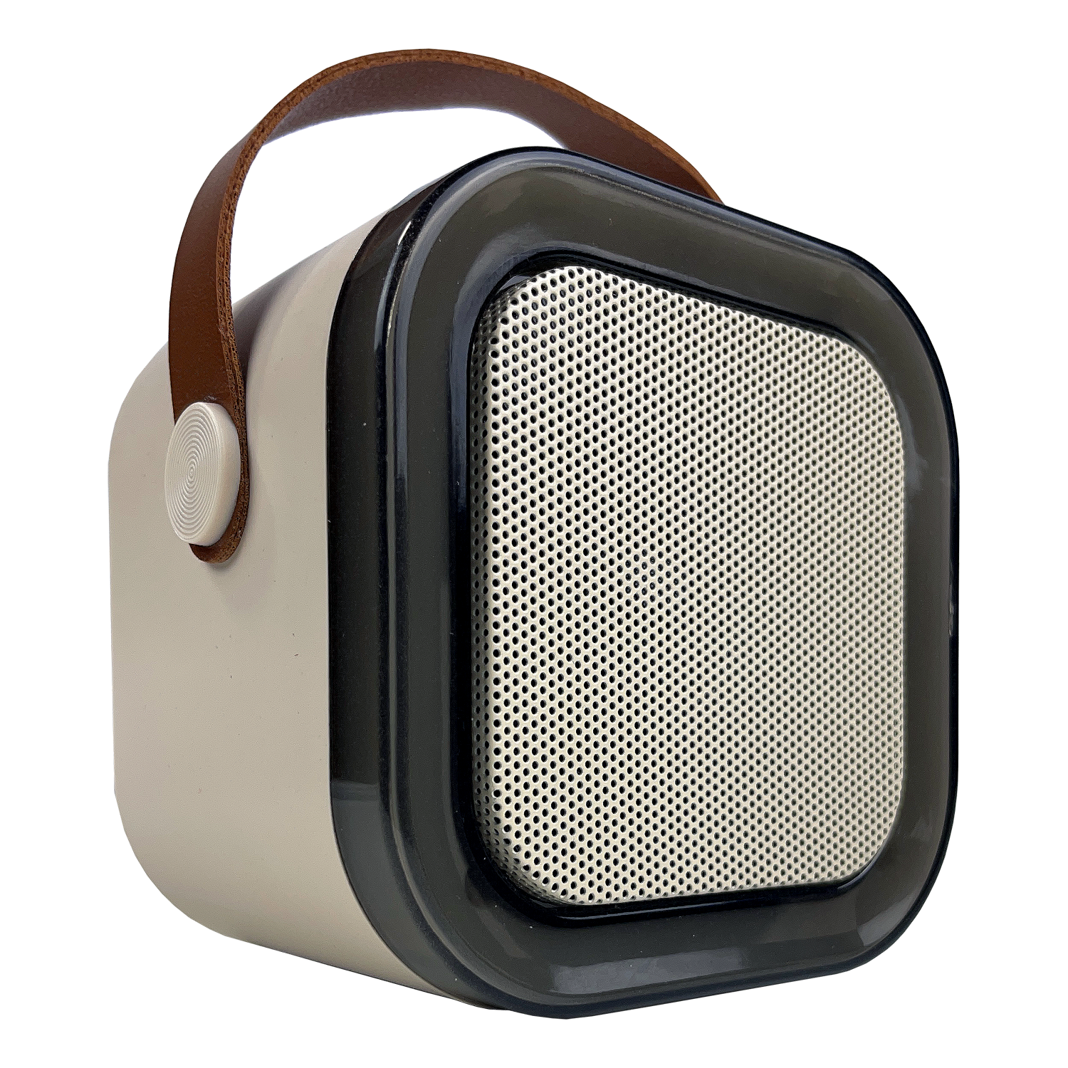 K-12 White Portable Bluetooth Karaoke Machine with 2 Wireless Microphones