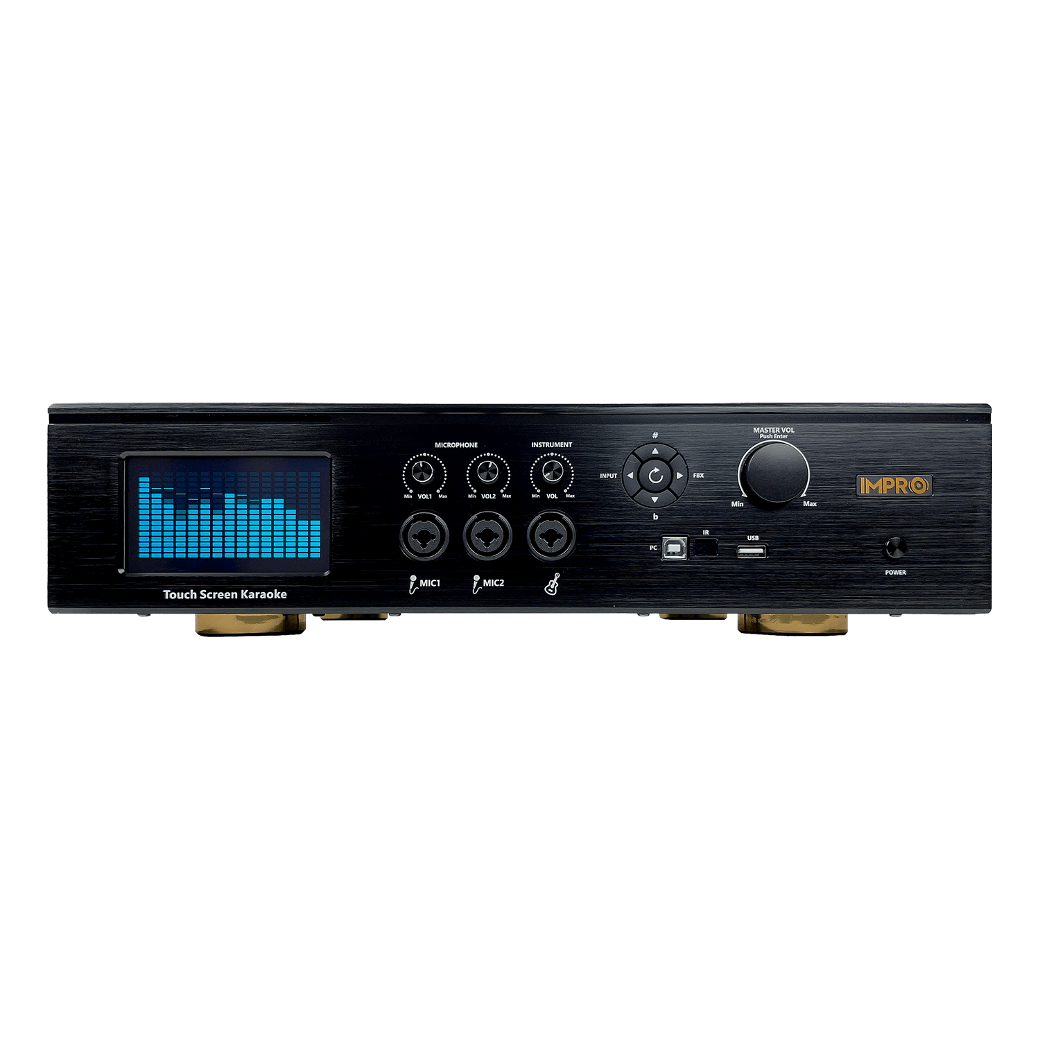 ImPro MA-8 Pro 1800Watt Karaoke Mixing Amplifier with Built-In Touchscreen