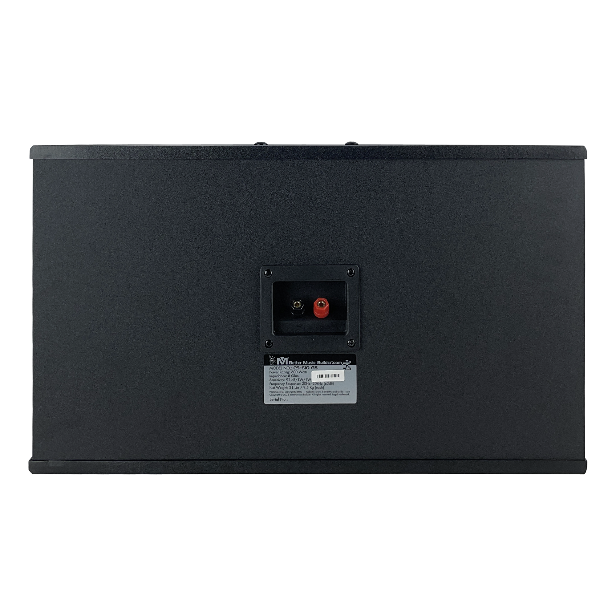 Better Music Builder CS-610 G5 Pro 600 Watts Karaoke Vocal Speakers
