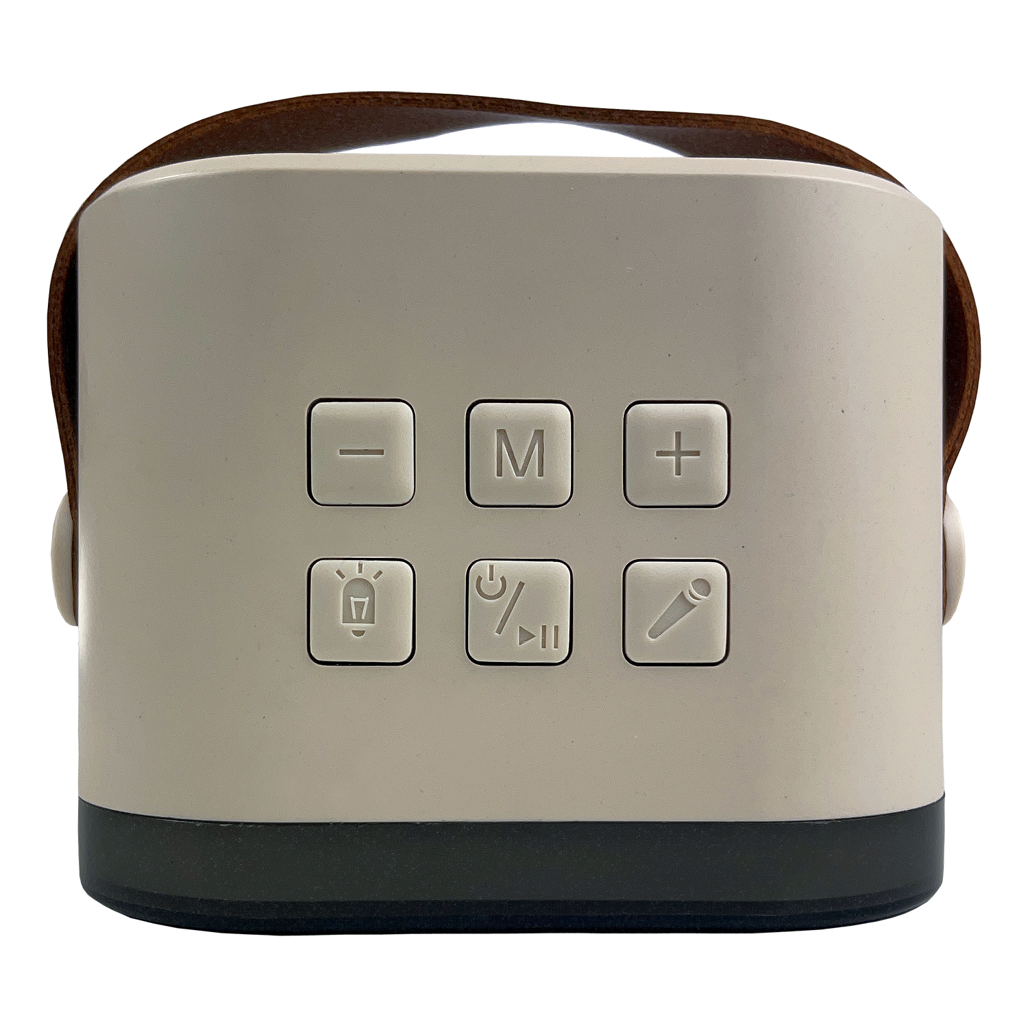 K-12 White Portable Bluetooth Karaoke Machine with 2 Wireless Microphones