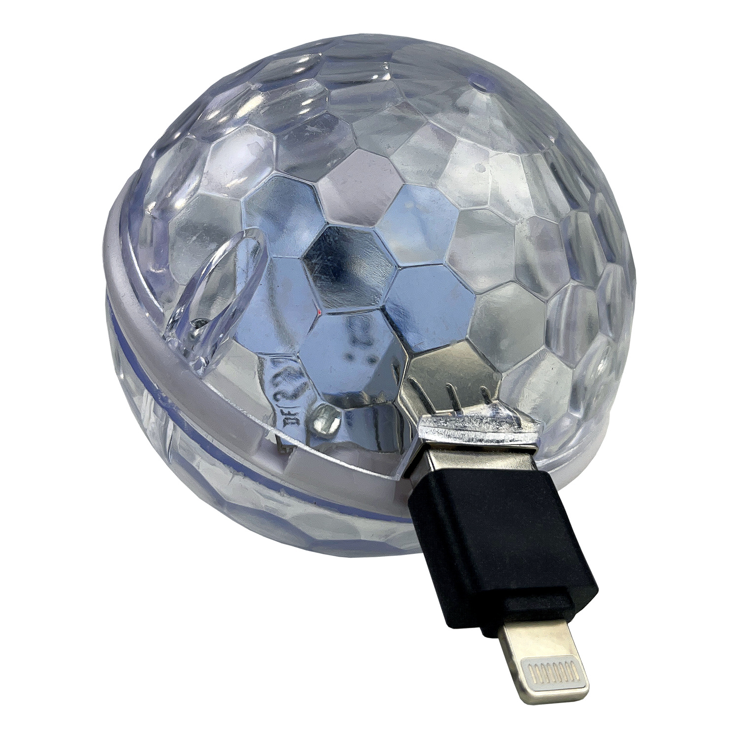 Mini DJ Light with USB-Lightning attachment