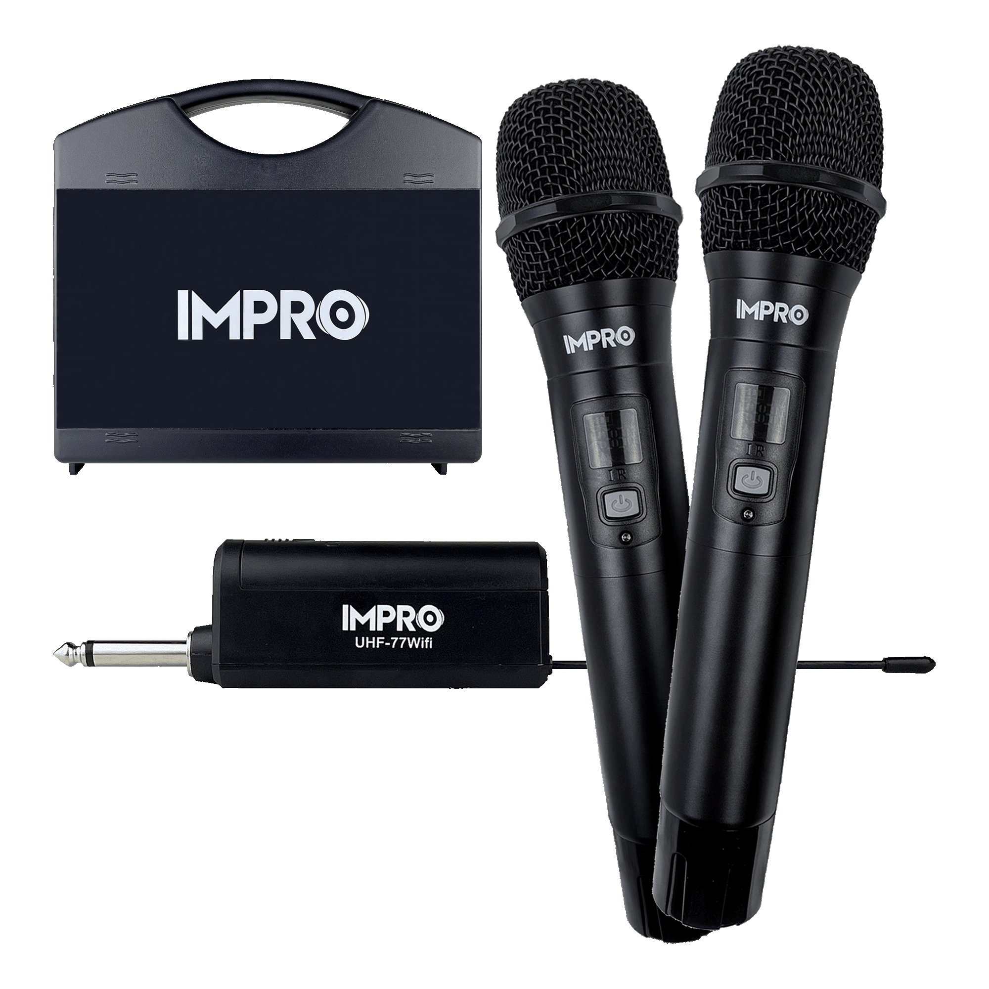 ImPro UHF-77Wifi Professional UHF Wireless Microphones with Case