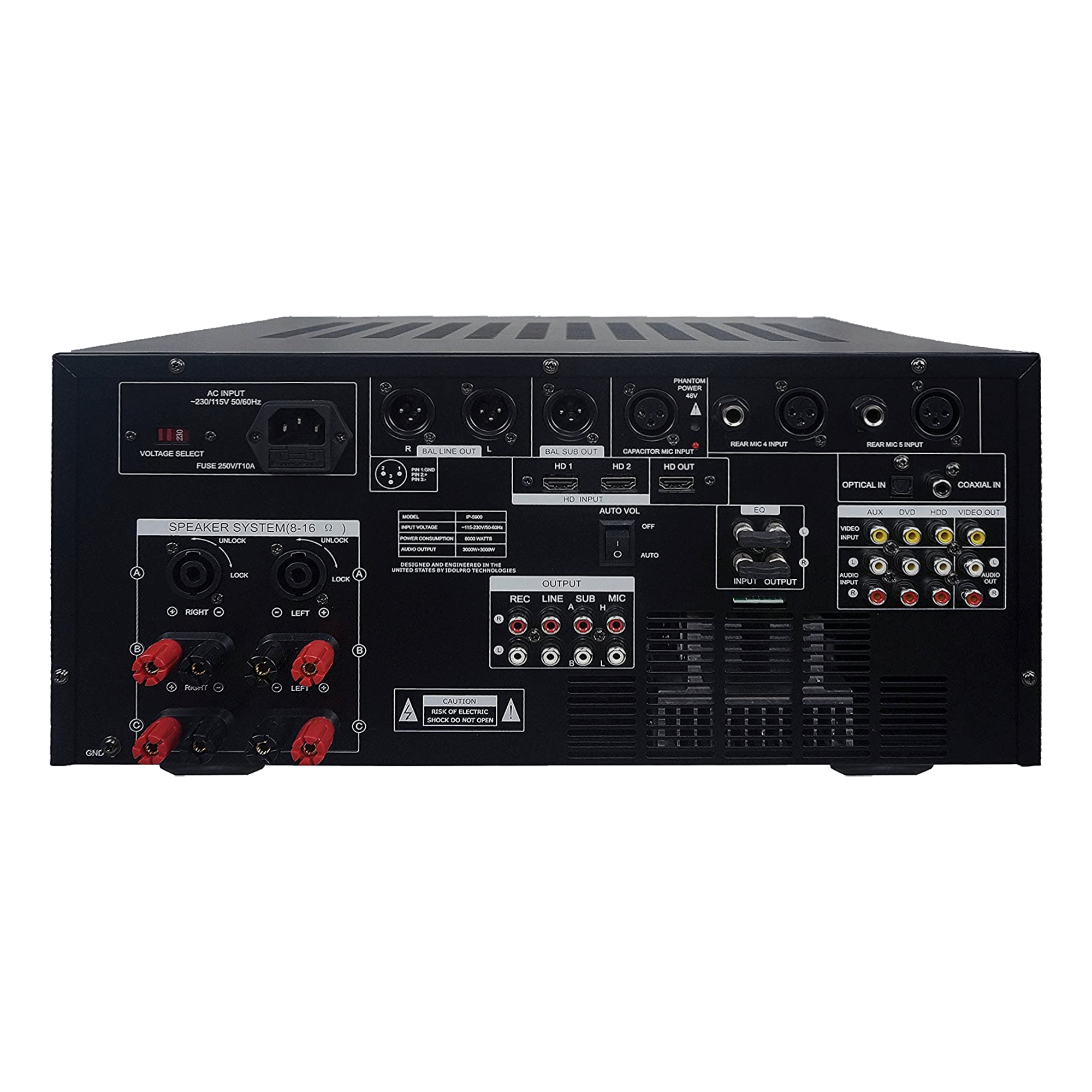 IDOLmain IP-5900 6000W Karaoke Mixing Amplifier