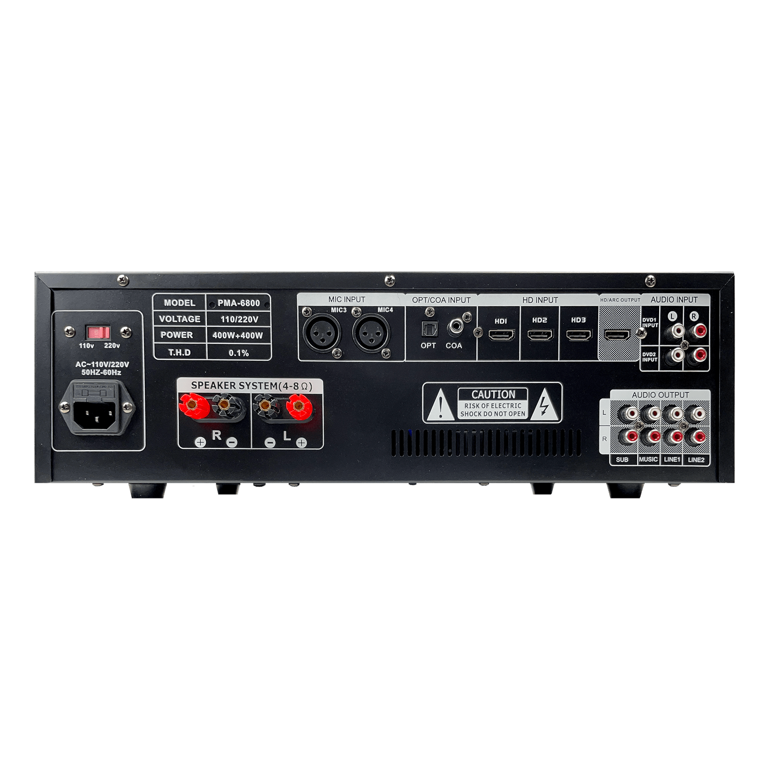 ImPro PMA-6800 800Watt Karaoke Mixing Amplifier