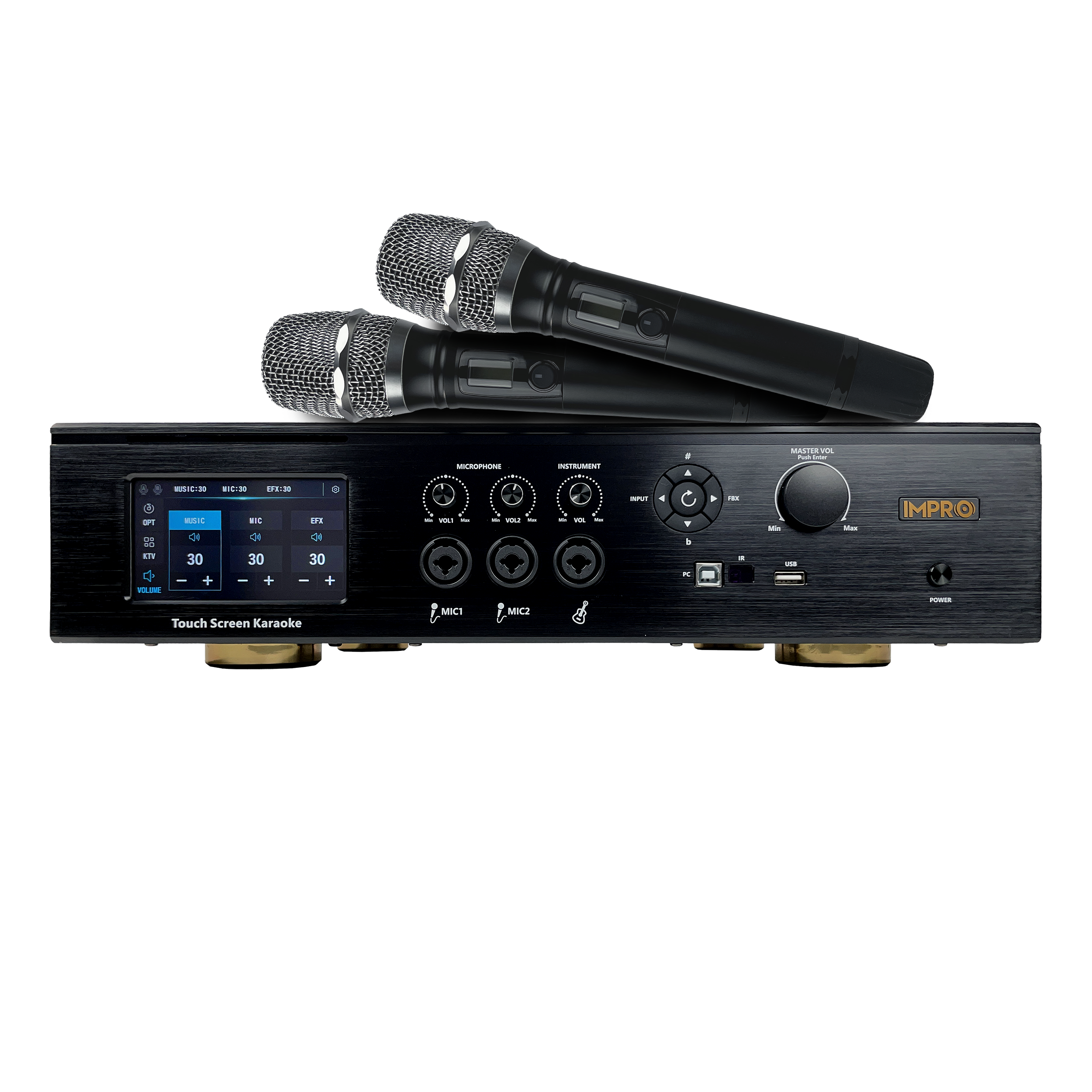 ImPro MA-8 Pro 1800Watt Karaoke Mixing Amplifier with Built-In Touchsc