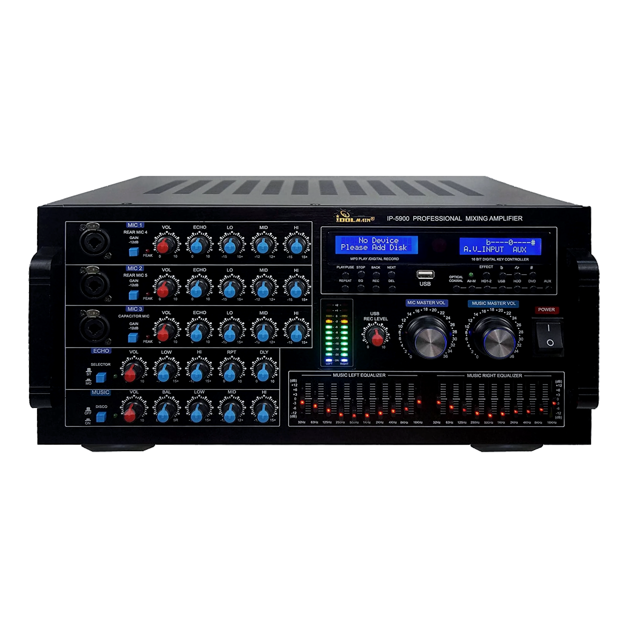 IDOLmain IP-5900 6000W Karaoke Mixing Amplifier