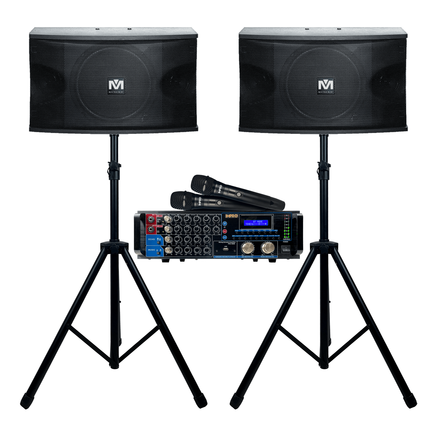 Holiday Encore Bundle 2: Mixing Amplifier, Speakers, Microphones, and Accessories (4 items)