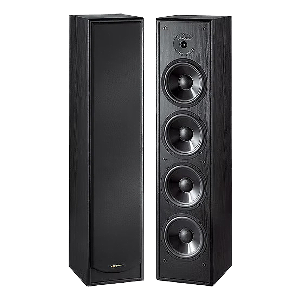 BIC Venturi DV64 6-1/2" 2-Way Tower Speakers Black (PAIR)