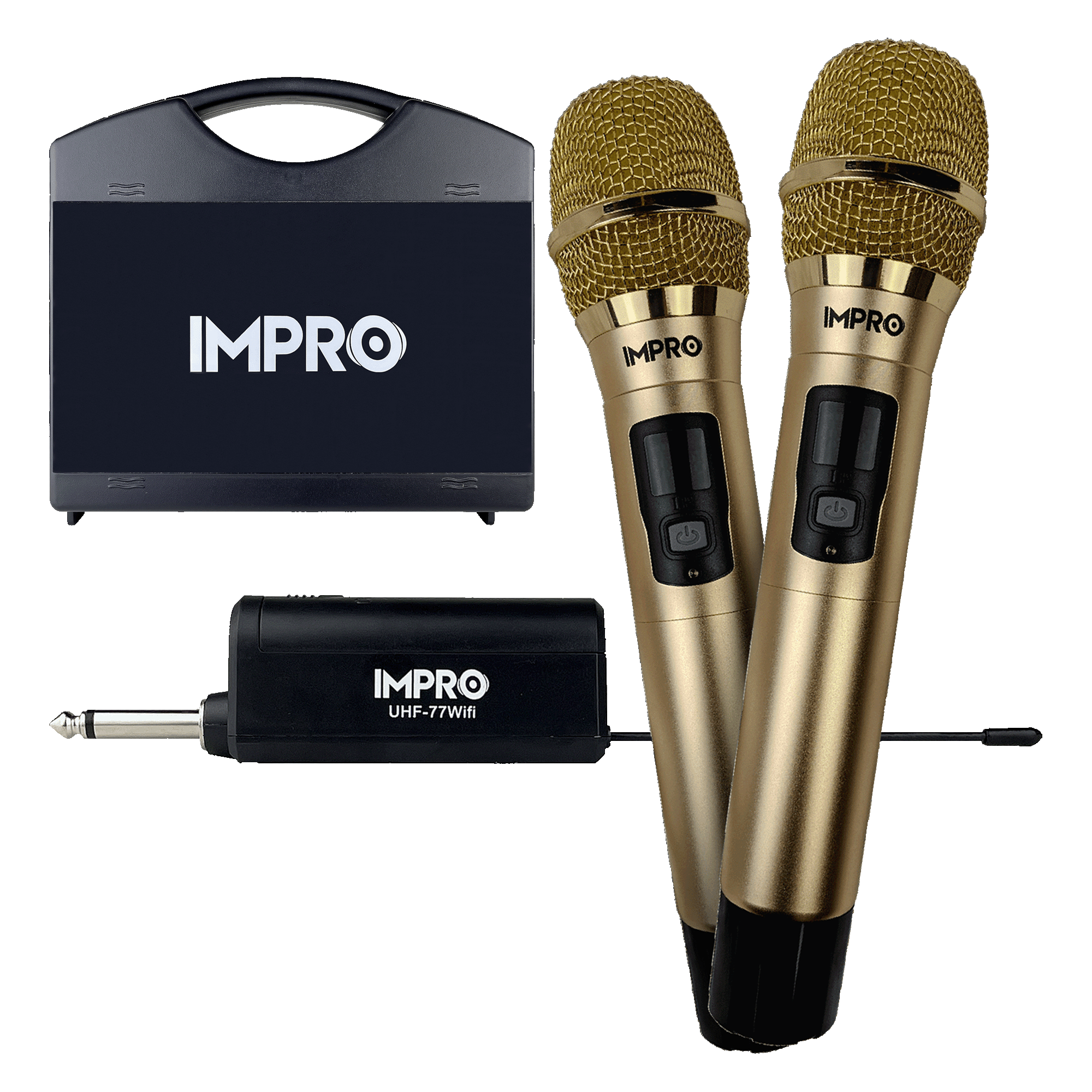 ImPro UHF-77Wifi Professional UHF Wireless Microphones with Case