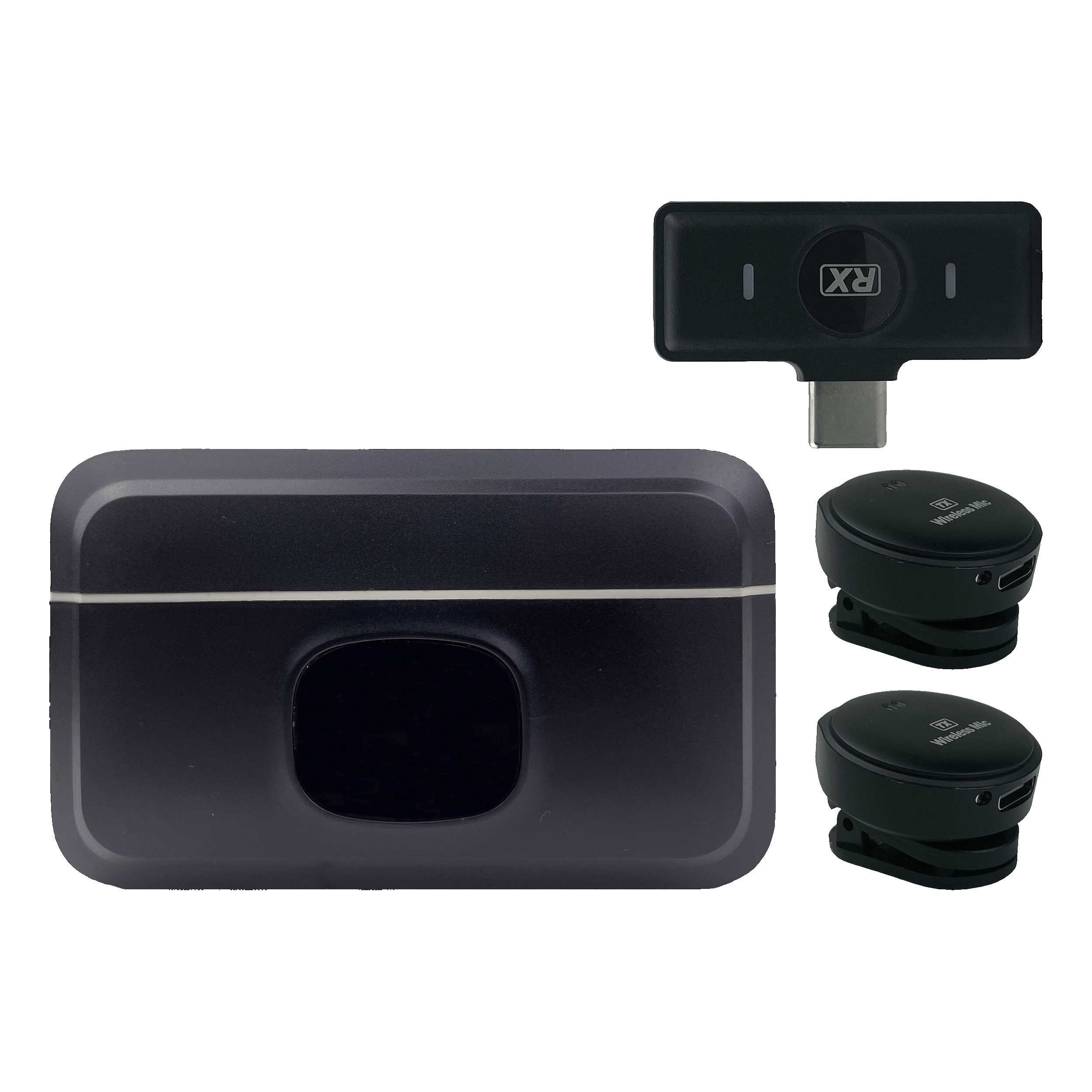 2-Pack Wireless Lavalier Microphones (Lapel) – Karaoke Echo Effect, Clip-On Mics for Vlog/Live/Interview