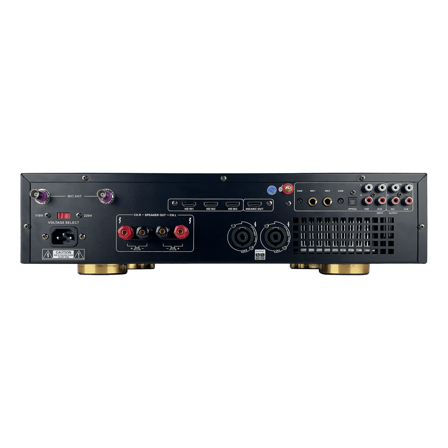 ImPro MA-8 Pro 1800Watt Karaoke Mixing Amplifier with Built-In Touchscreen