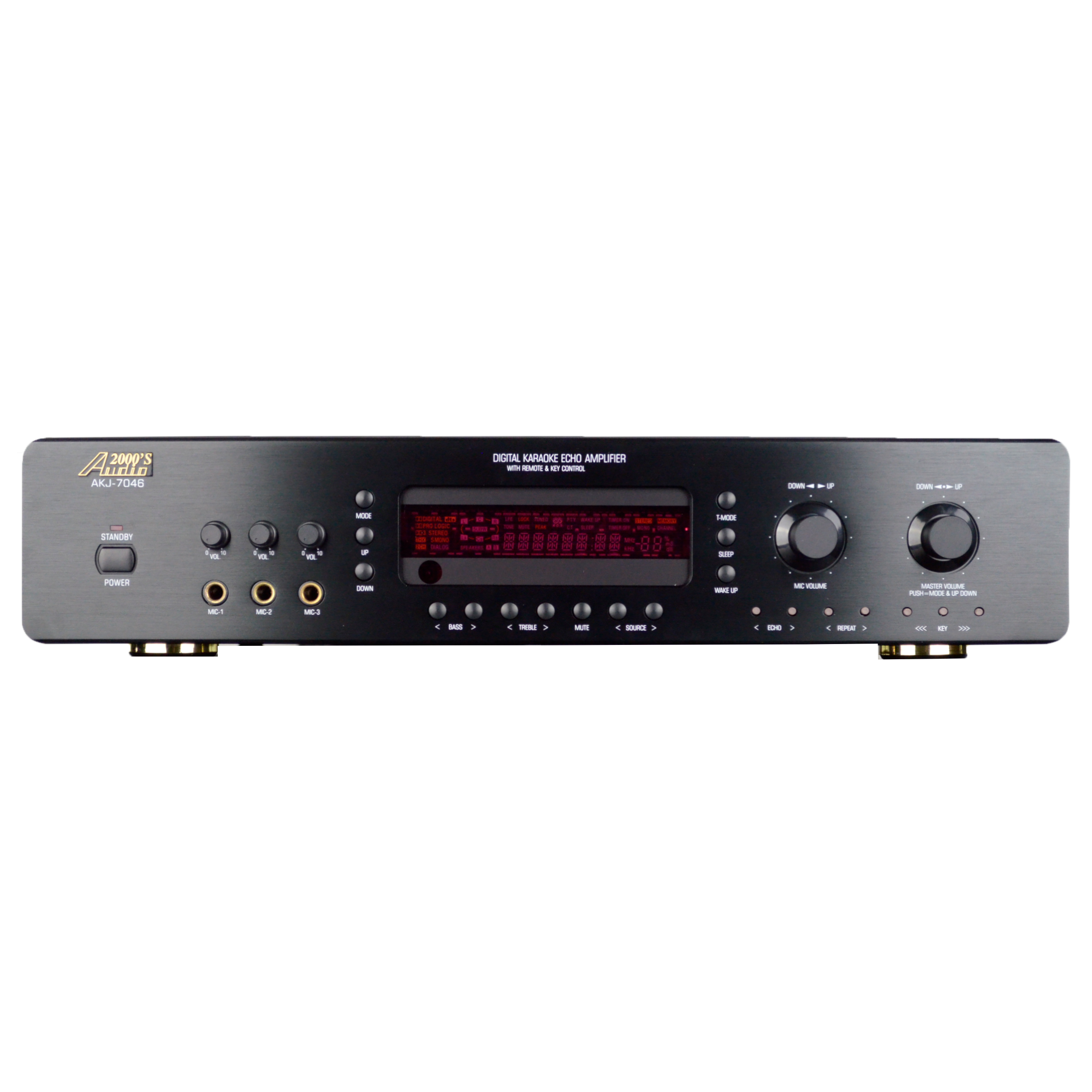 Audio 2000's AKJ-7046 Digital Key Echo Karaoke Mixer Amplifier