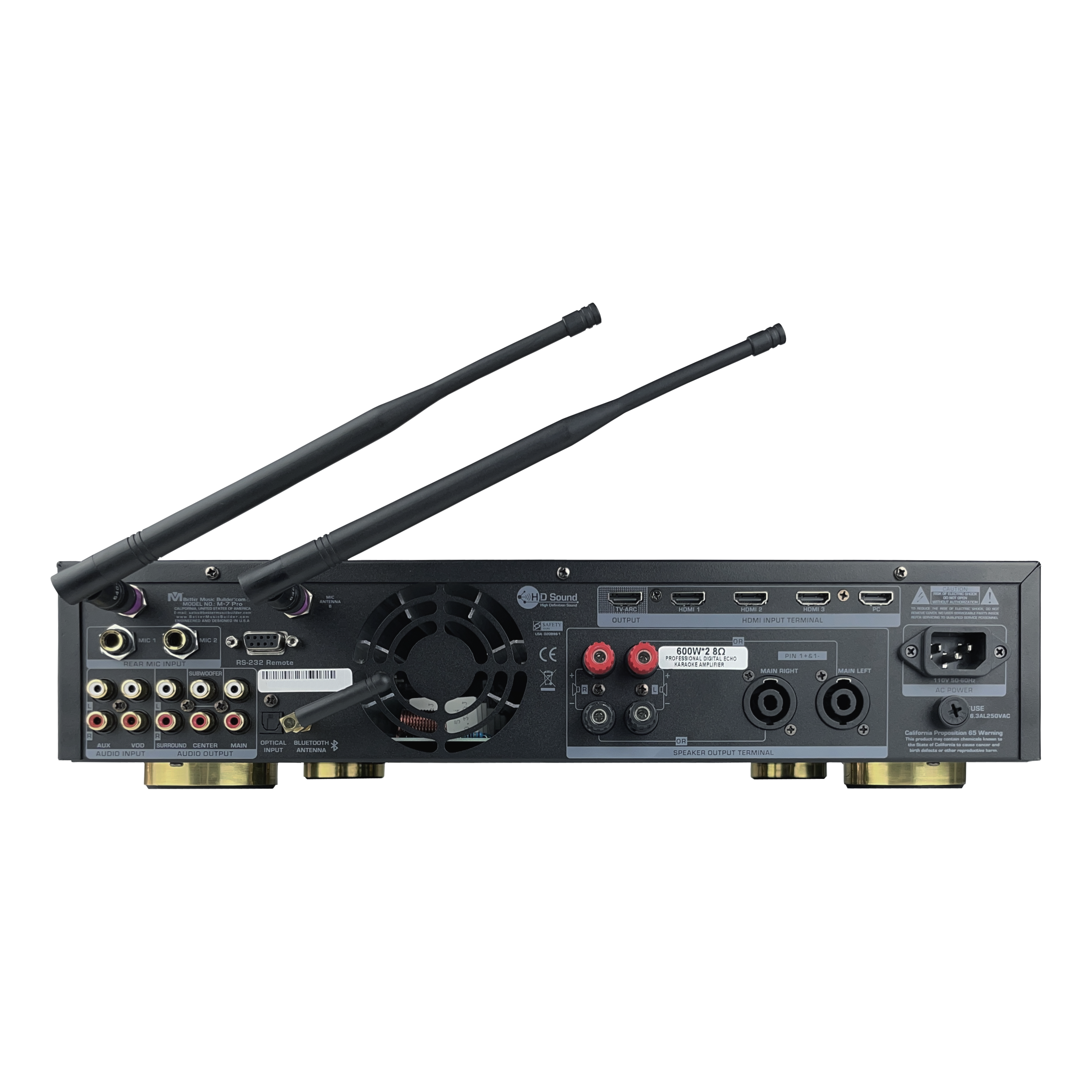 Better Music Builder M-7 Pro 1200W Digital Speaker Management Amplifier