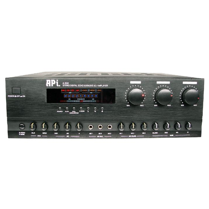 APi A-502 600W Pro Audio/Video Karaoke Mixing Amplifier