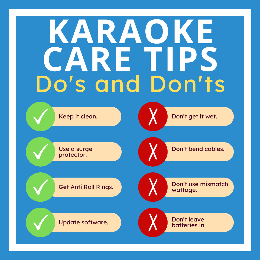 Care Tips for Your Karaoke Equipment