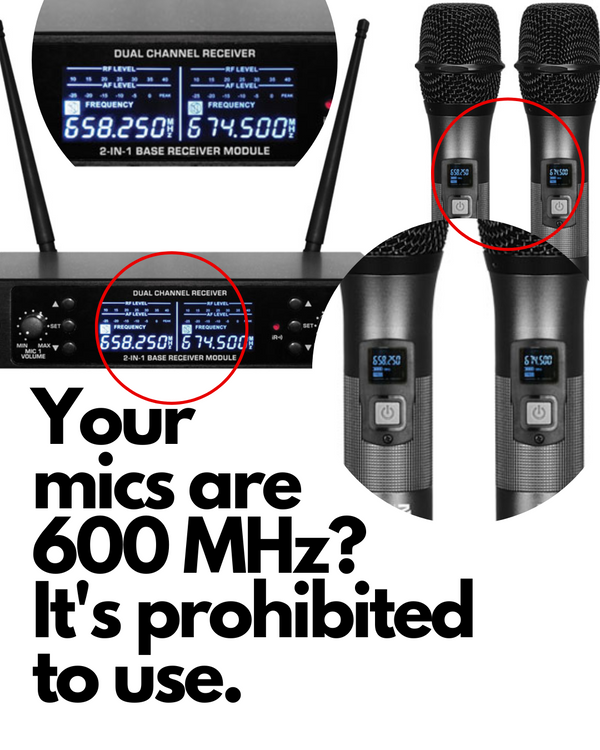 600 MHz Wireless Microphones are Banned in United States