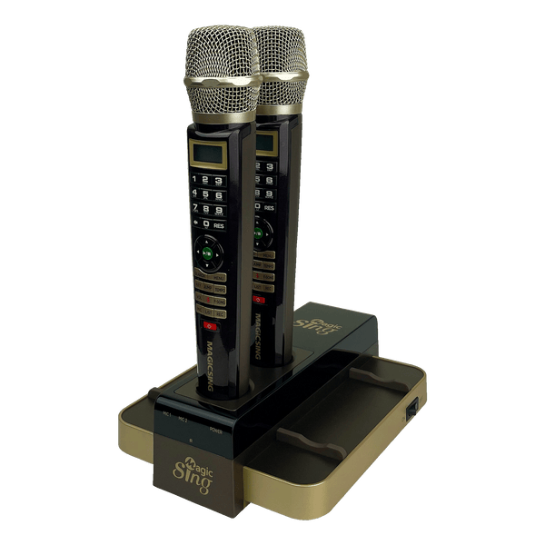 Magic Sing E5Compatible with MyStage App + 5145 Karaoke Songs (Mocha)