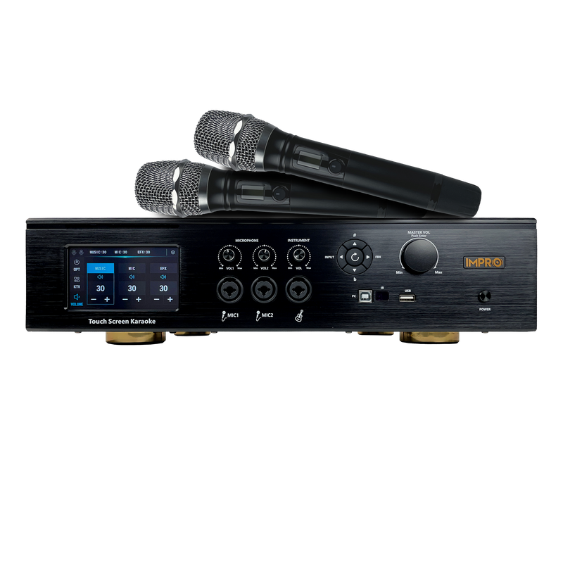 ImPro Encore Elite Bundle with Mixing Amplifier, Speakers, Microphones, and Accessories (4 items)