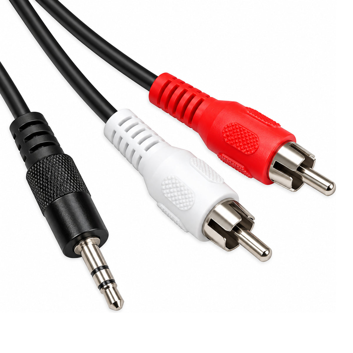 25Ft 3.5mm Stereo to Stereo RCA Male