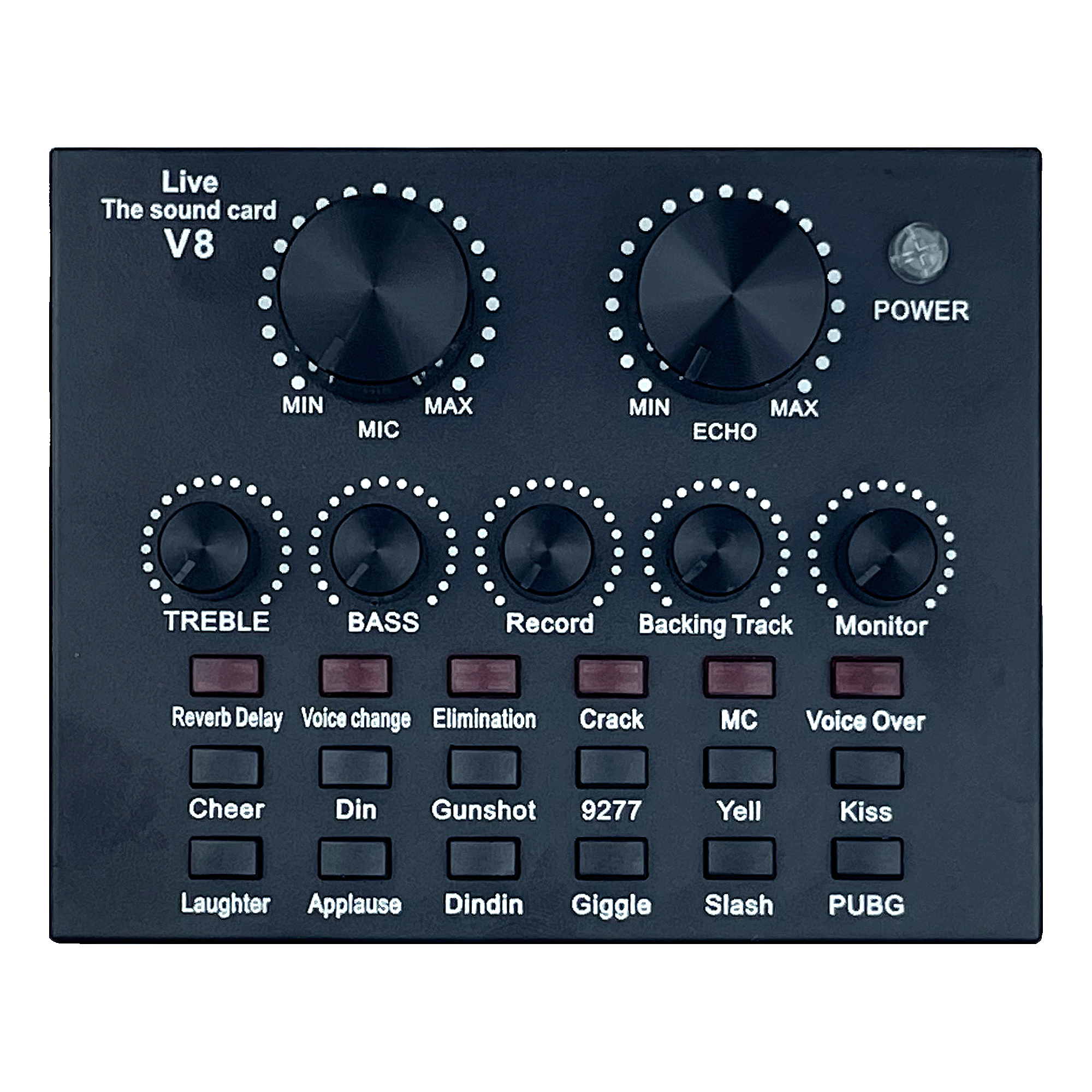 Condenser Microphone Streaming Kit w/ V8 Live Sound Card, Boom Arm, and Pop Filter.