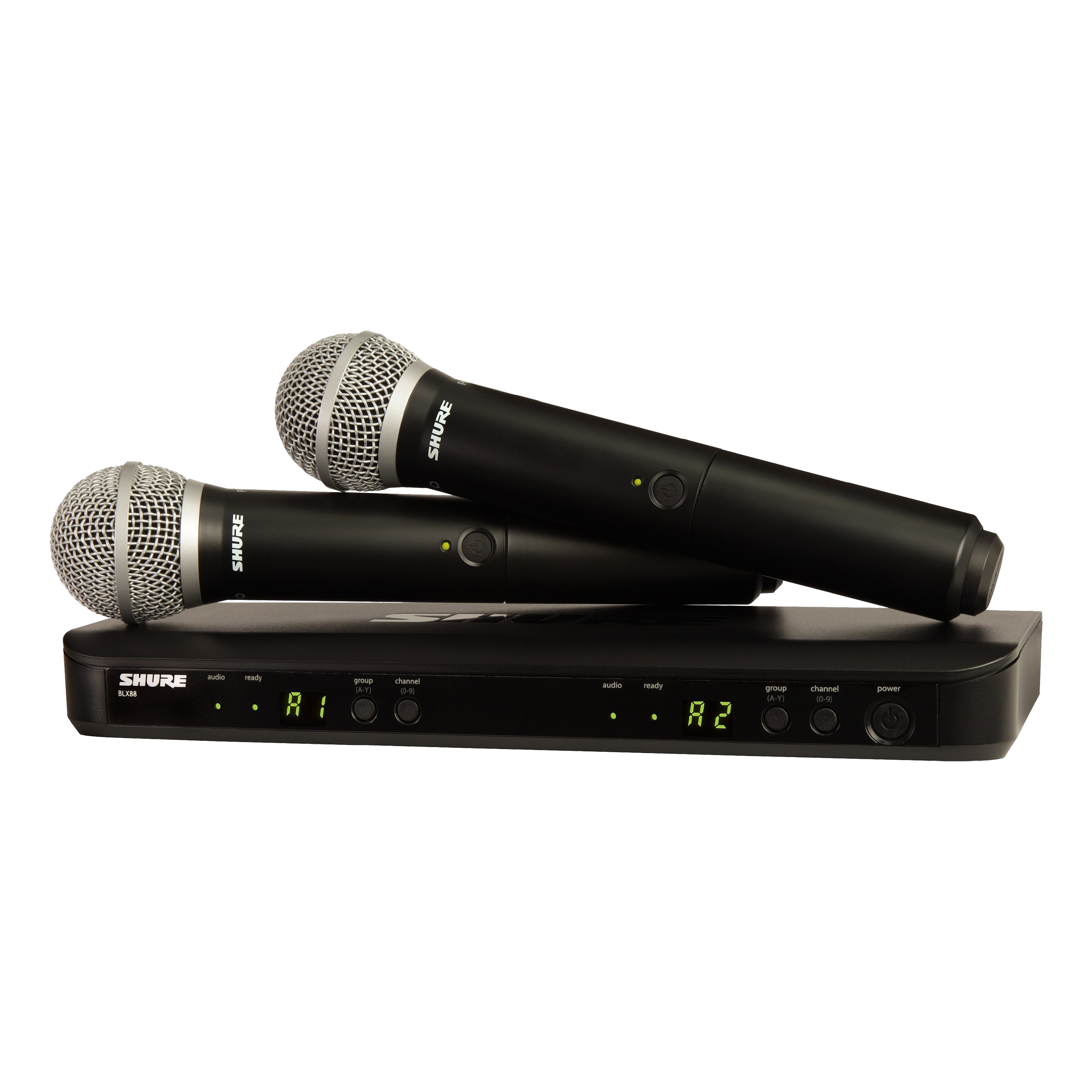 Shure BLX288/PG58 Dual Handheld Wireless Microphone System (Pair)