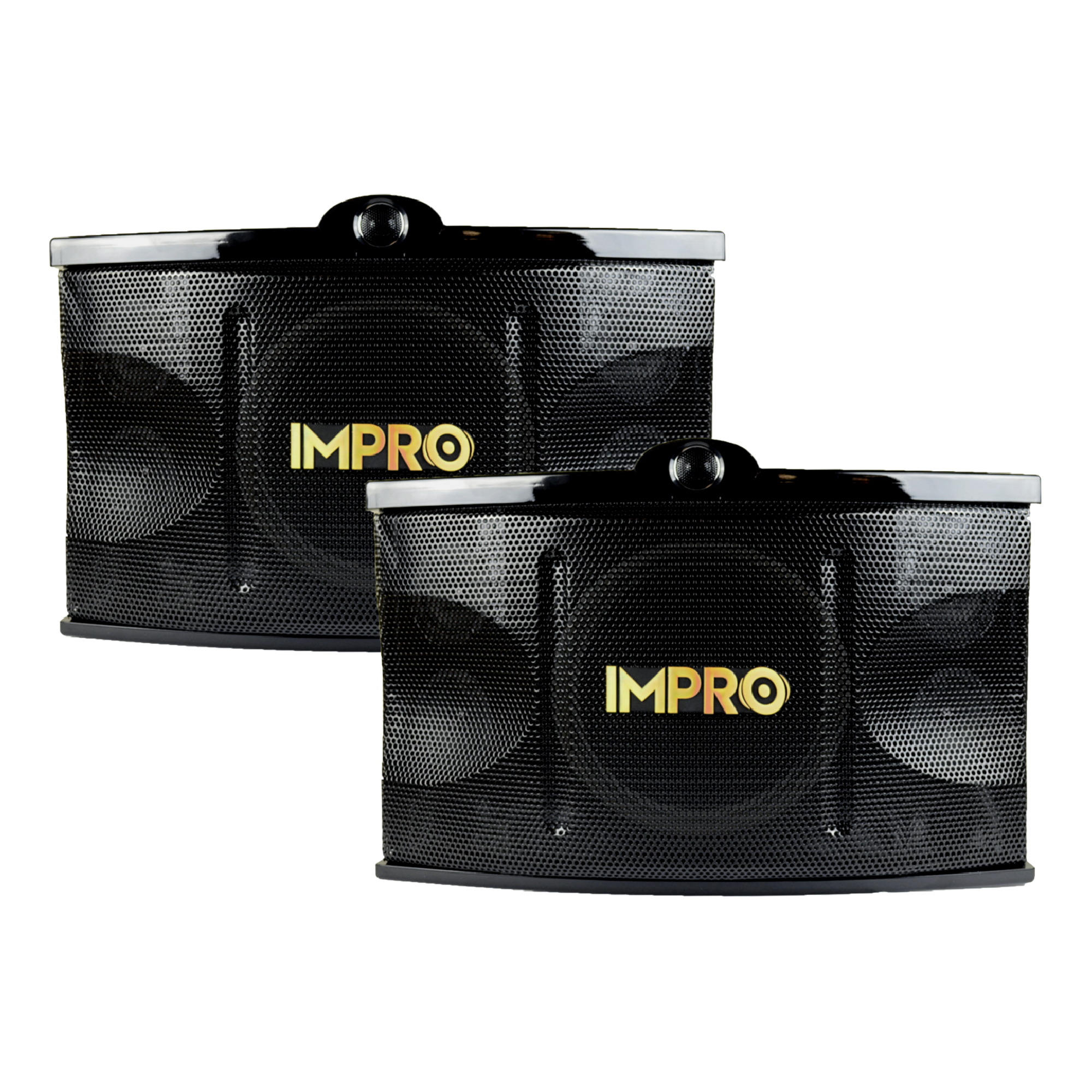 ImPro Epic Party Bundle 1 Plus with Mixing Amplifier, Speakers, Subwoofer, Microphones, and Accessories (6 Items)