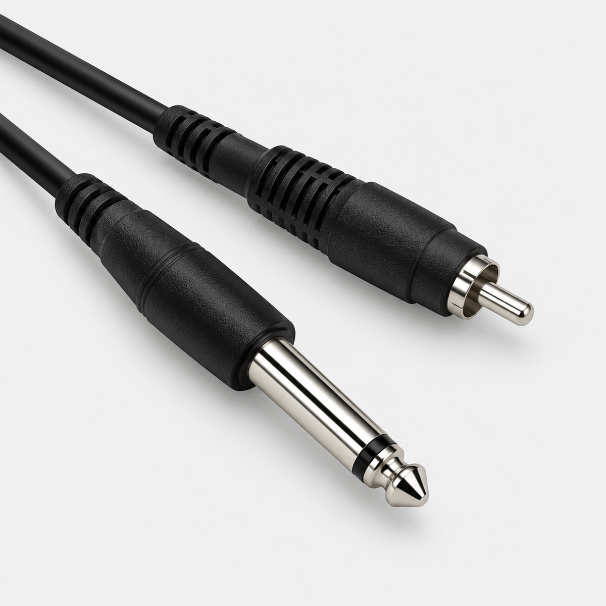 6Ft 1/4" Mono Plug to RCA Male