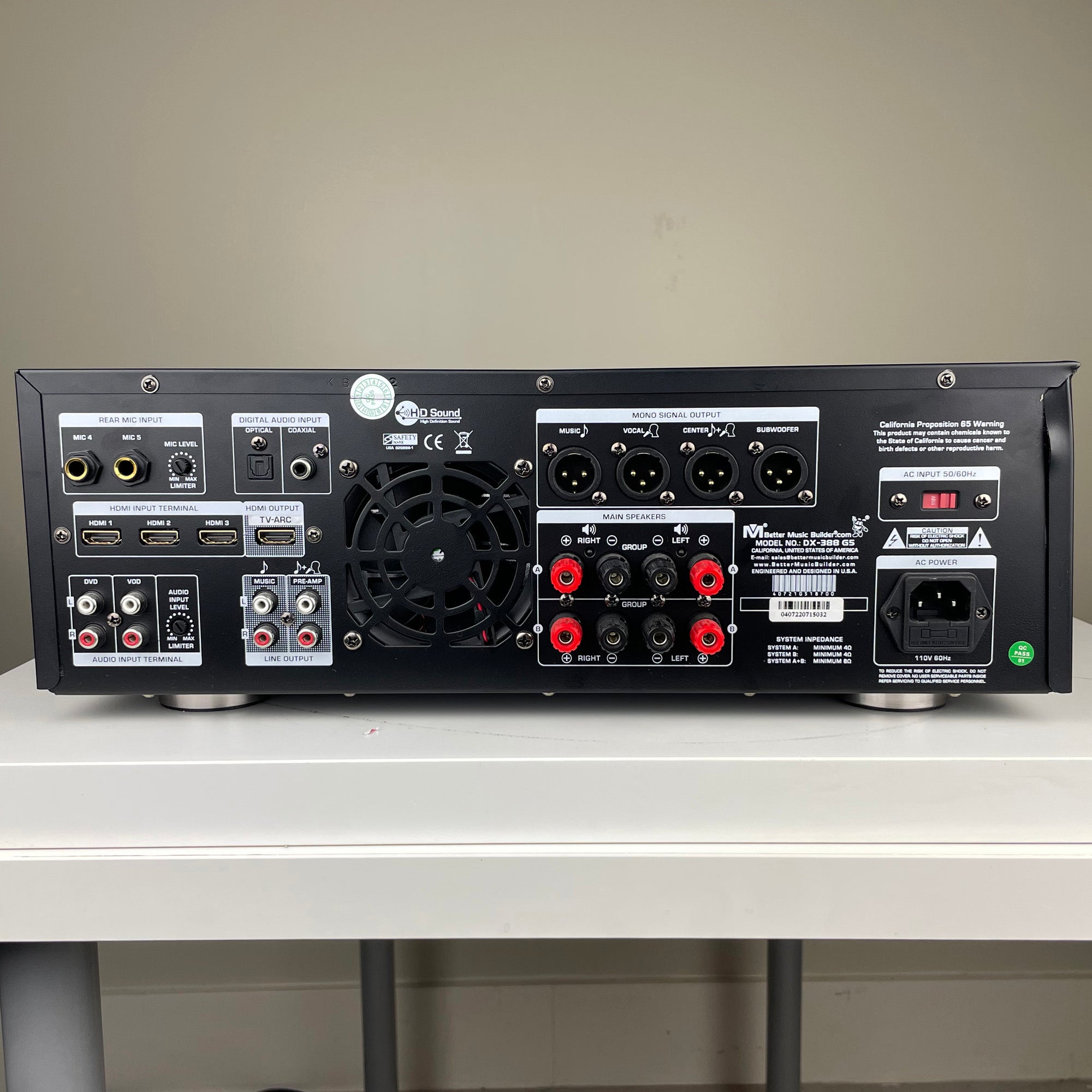 Better Music Builder DX-388 G5 Damage Side