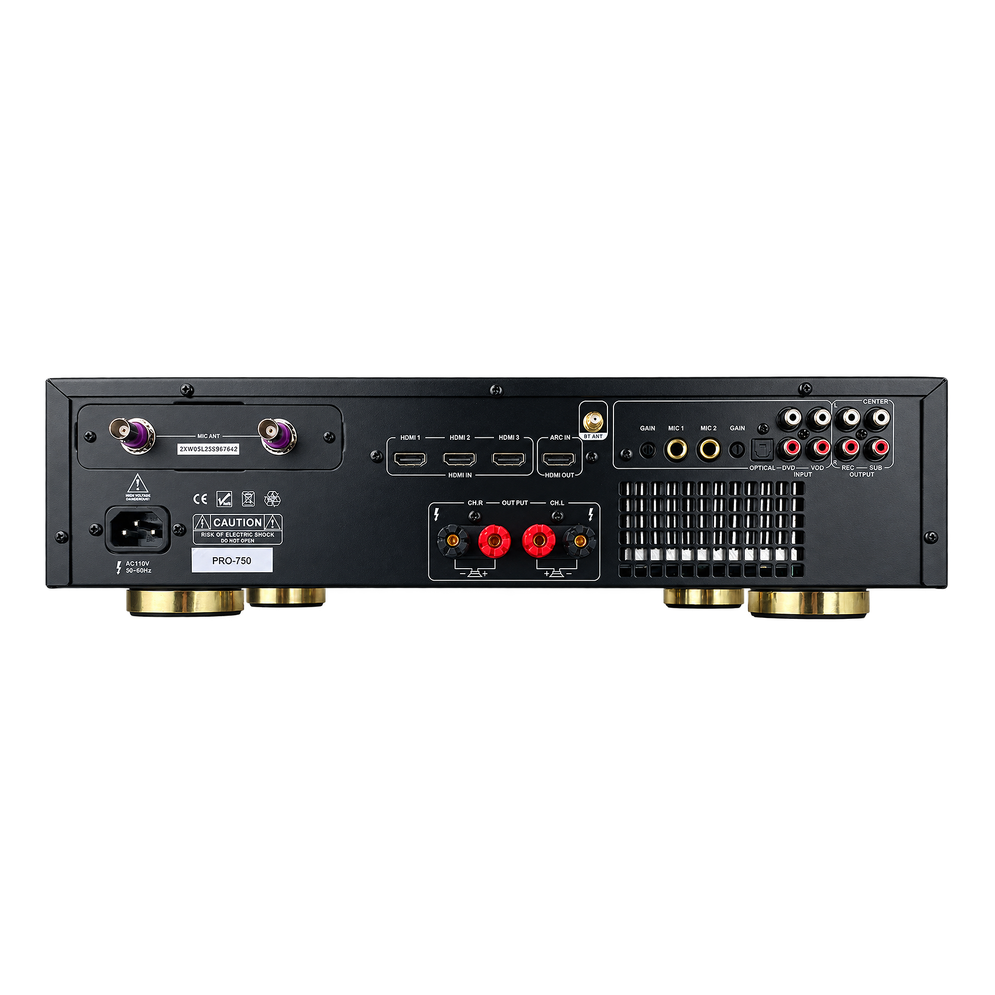 ImPro PRO-750 5-in-1 1500W Karaoke Mixing Amplifier