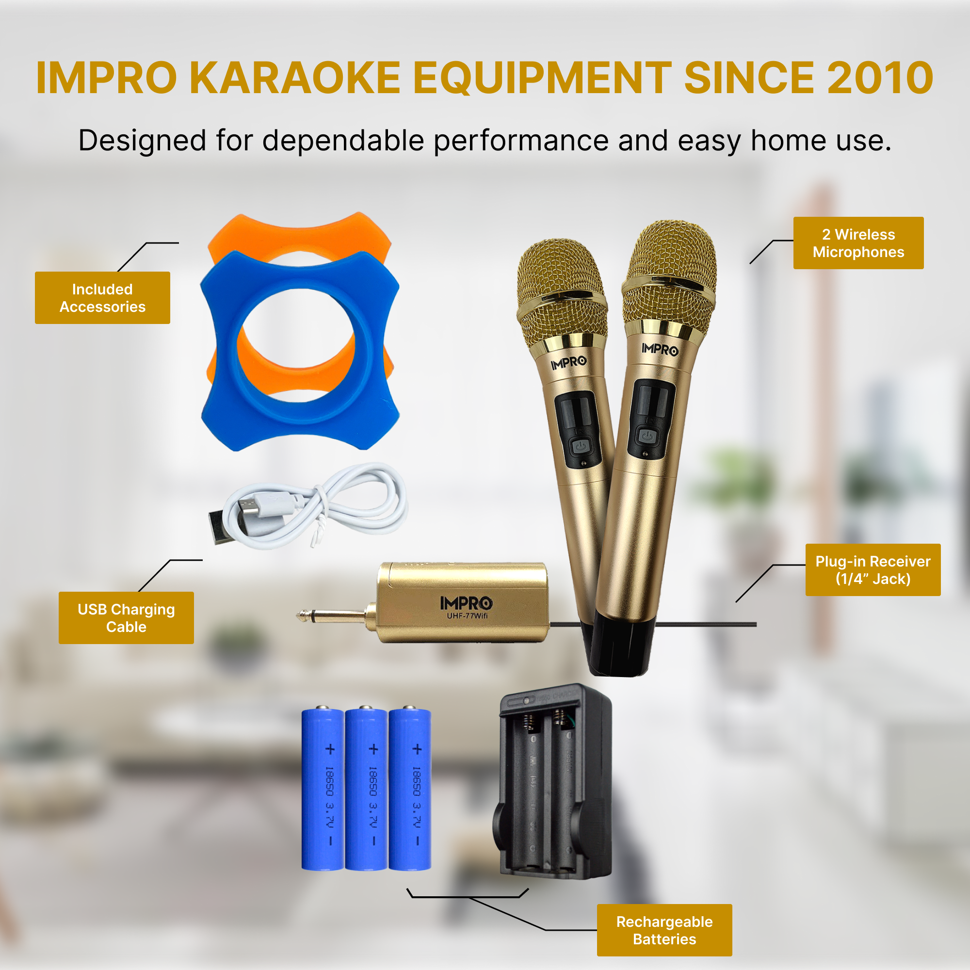 ImPro UHF-77Wifi Professional UHF Wireless Microphones