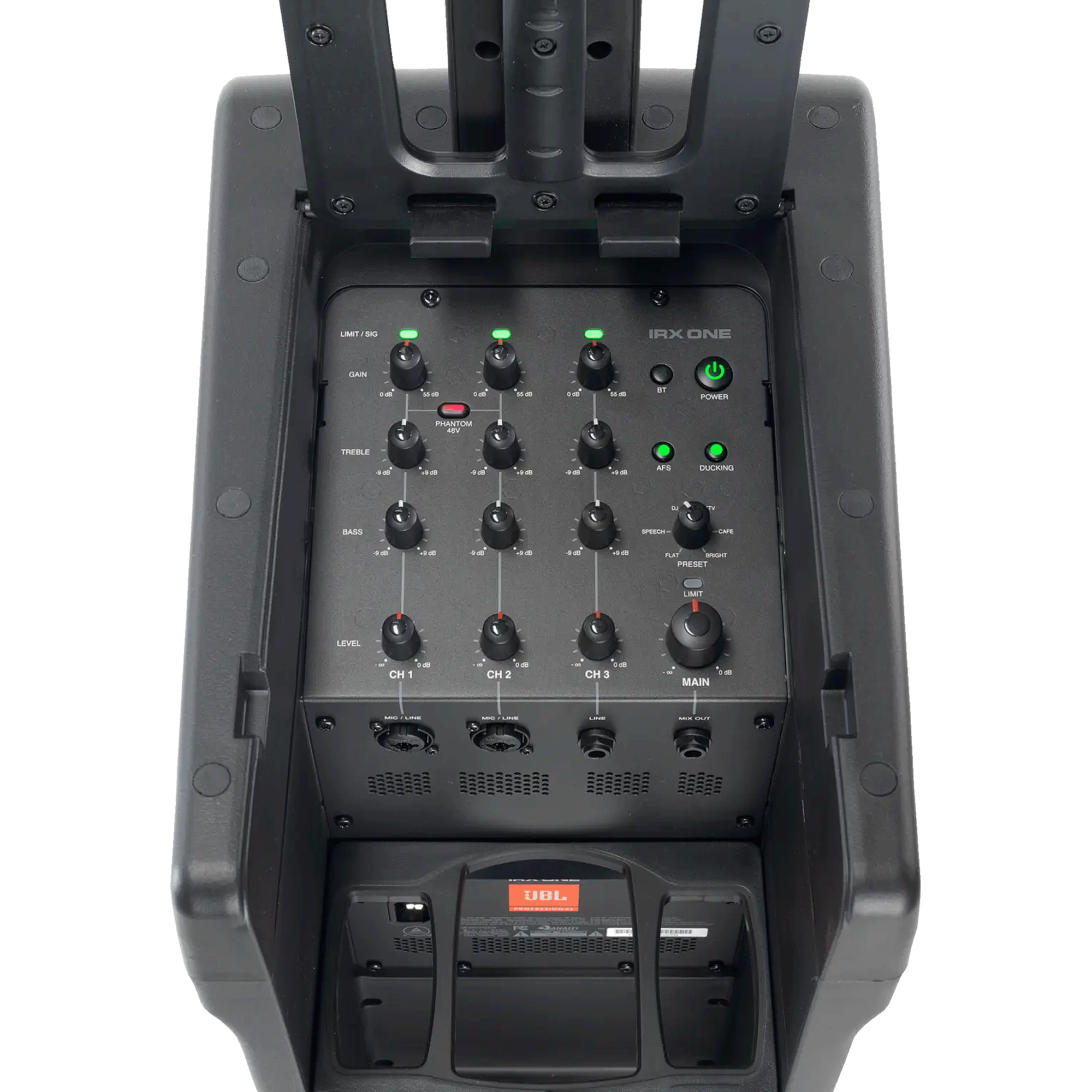JBL IRX ONE All-in-One Column PA with Built-In Mixer and Bluetooth Streaming