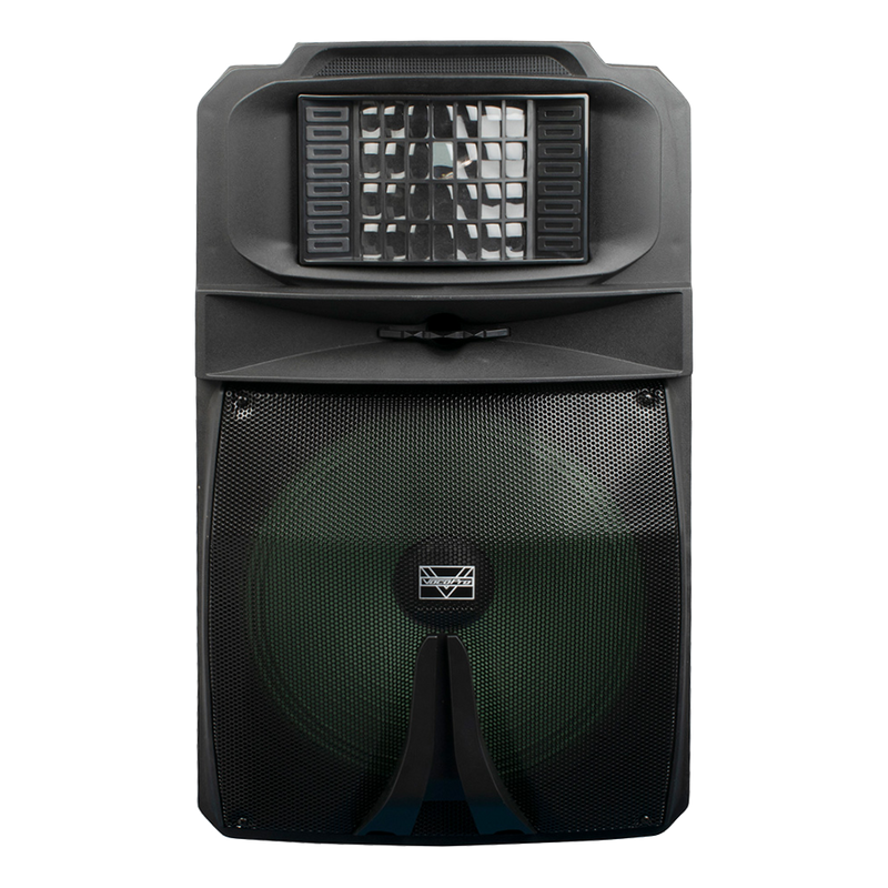 VocoPro Thunder-1500 Pro 1000W Portable Speaker with Commander Microphone & ImPro AC-98 for SmartTV