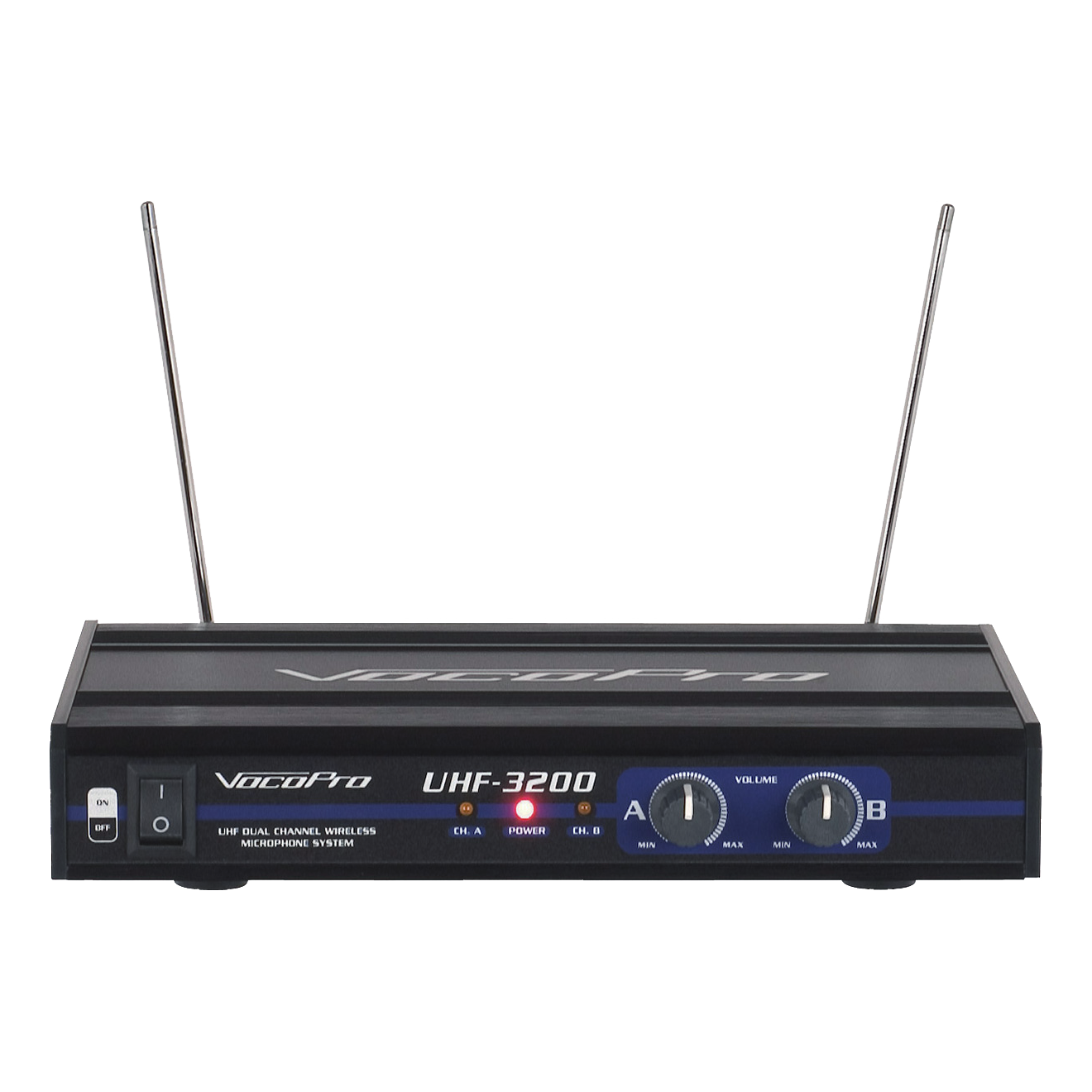 VocoPro UHF-3200 UHF-Dual Channel Wireless Microphone System