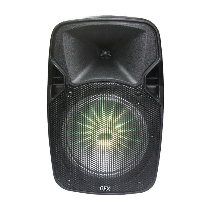 QFX PBX-811SM Portable Bluetooth Speaker with Stand and Microphone
