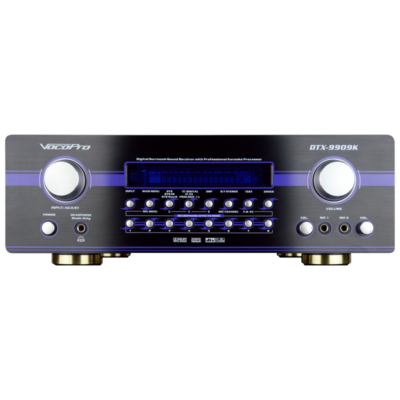 Bộ thu âm thanh vòm VocoPro DTX-9909K 700W MAX 7.1 với Bộ xử lý DSP Karaoke chuyên nghiệp