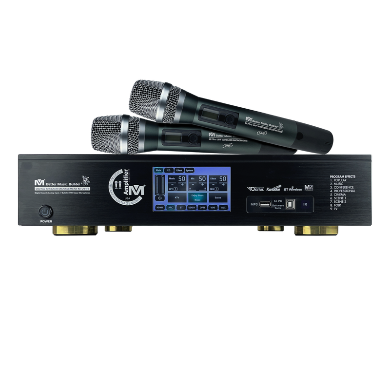 Bộ khuếch đại quản lý loa kỹ thuật số M-7 Pro 1200W của Better Music Builder