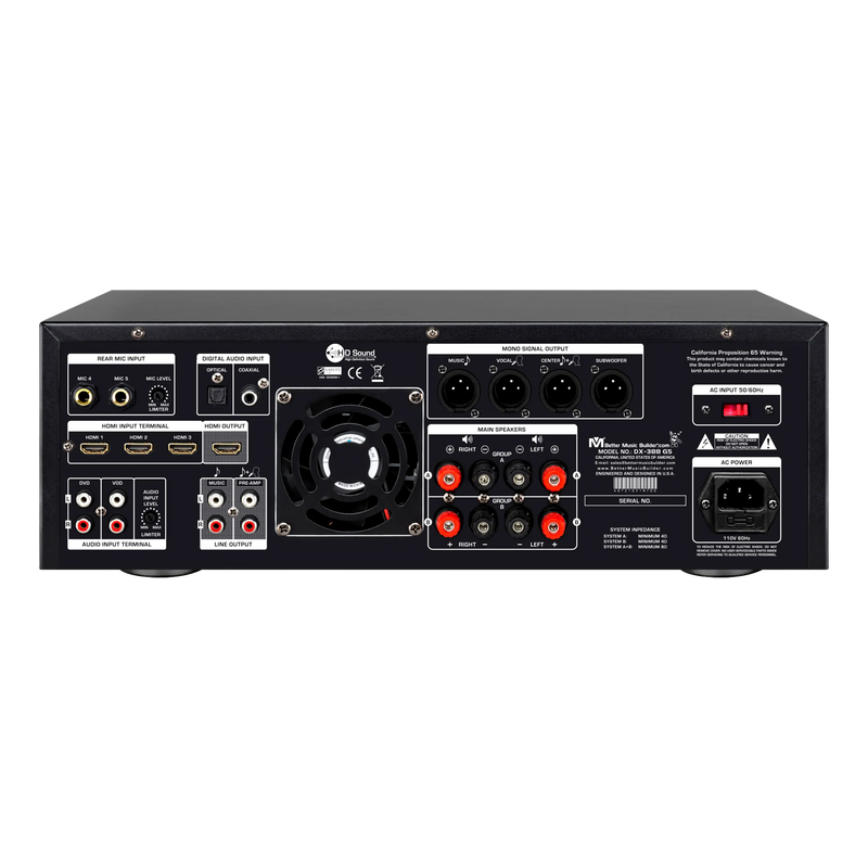 Bộ khuếch đại kết hợp Karaoke DX-388 G5 1400W của Better Music Builder