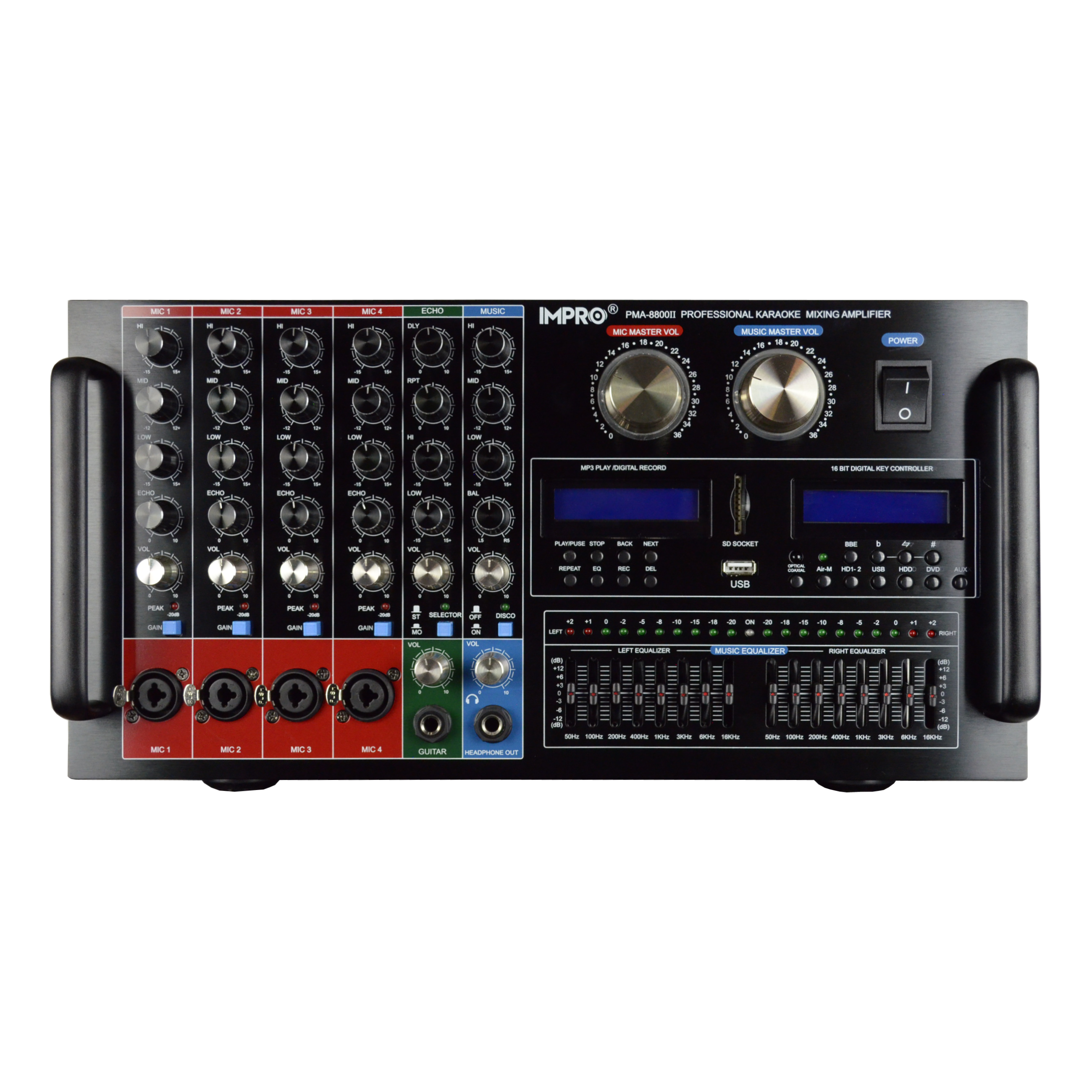 ImPro PMA-8800II 1400W Professional Karaoke Mixing Amplifier