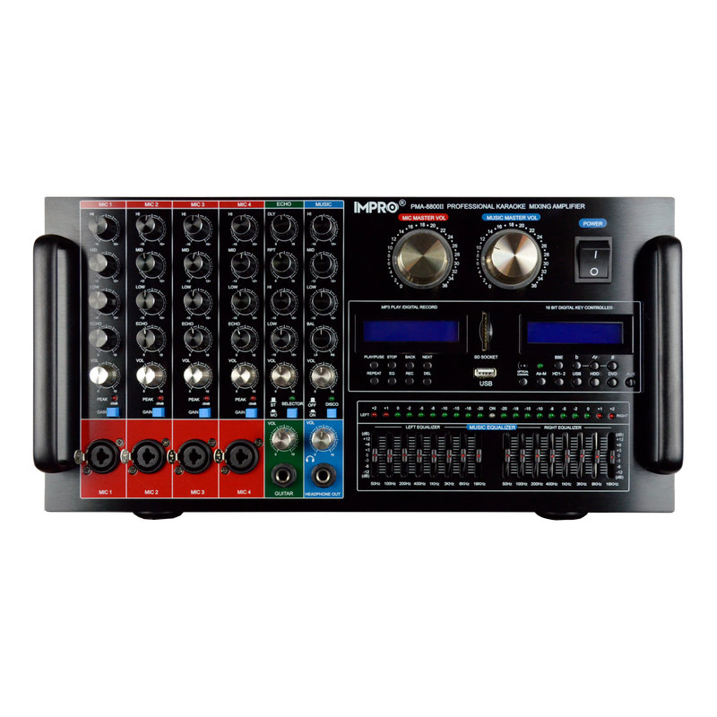 ImPro PMA-8800II 1400W Professional Karaoke Mixing Amplifier