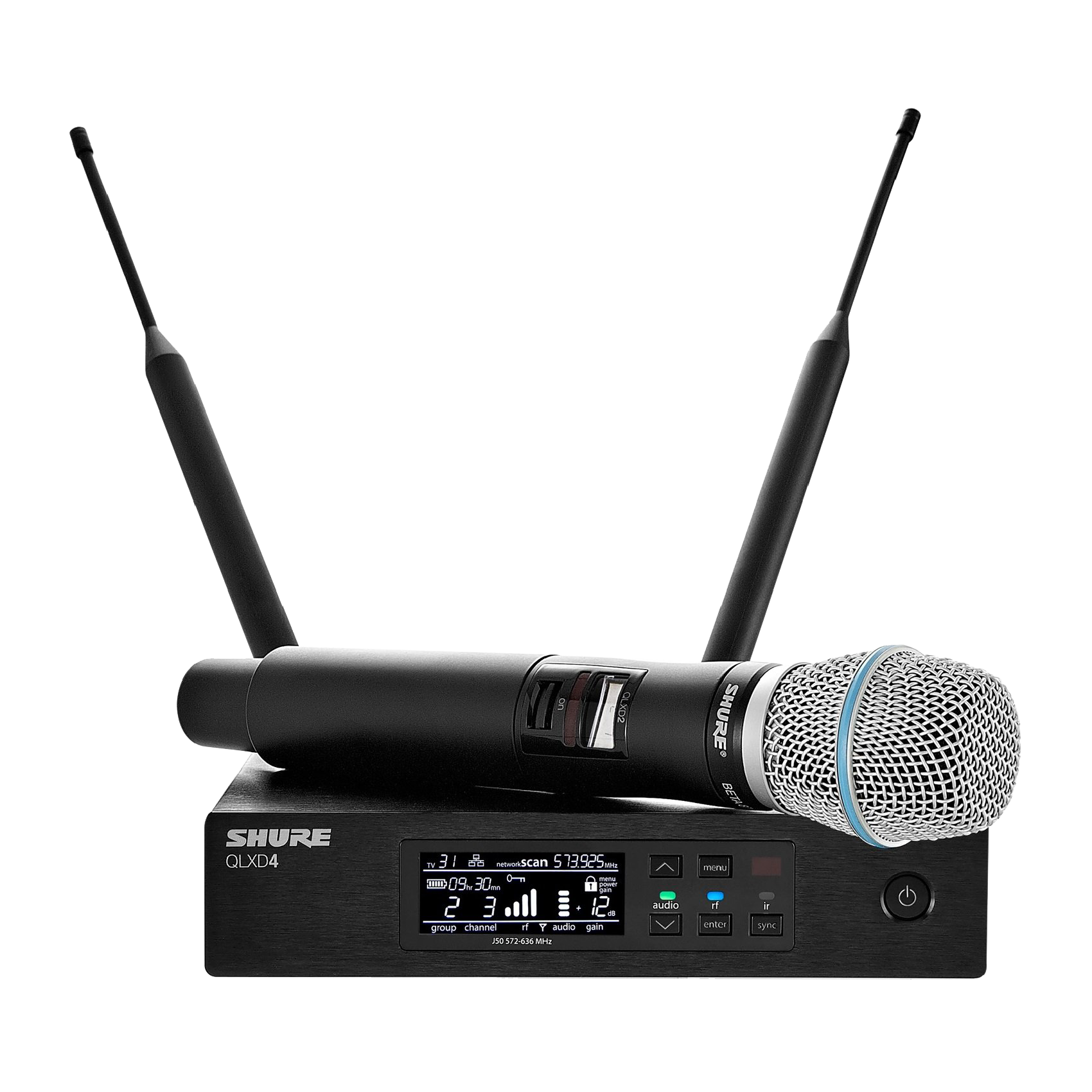 Shure QLXD24/Beta87A Handheld Wireless Microphone System