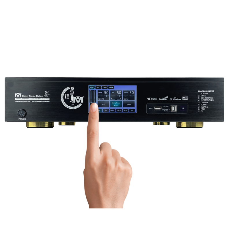 Bộ khuếch đại quản lý loa kỹ thuật số M-7 Pro 1200W của Better Music Builder