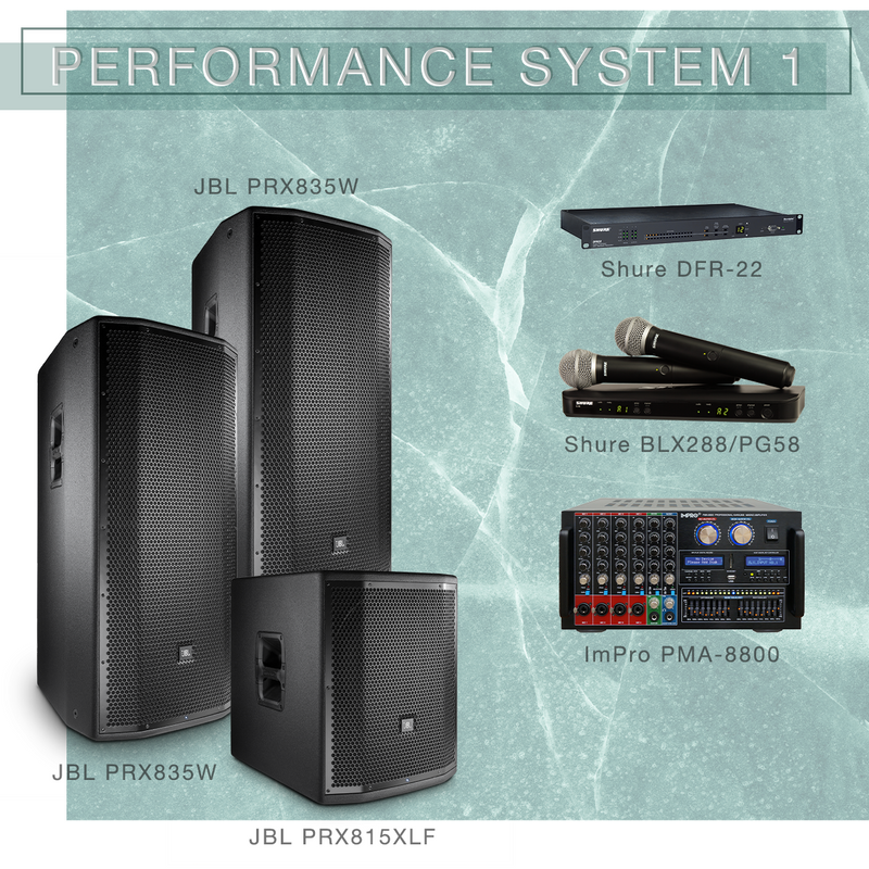 Hệ thống Hiệu suất 1 Gói Karaoke với Loa JBL và Micro Shure