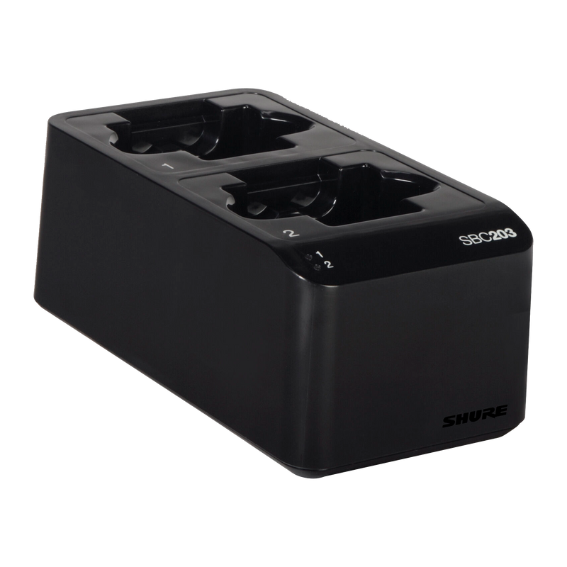 Trạm kết nối kép Shure SBC203-US cho Bộ phát SLX-D &amp; Pin SB903