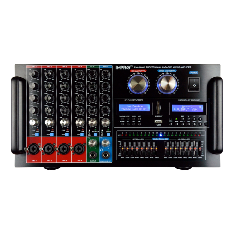 ImPro PMA-8800II 1400W Professional Karaoke Mixing Amplifier