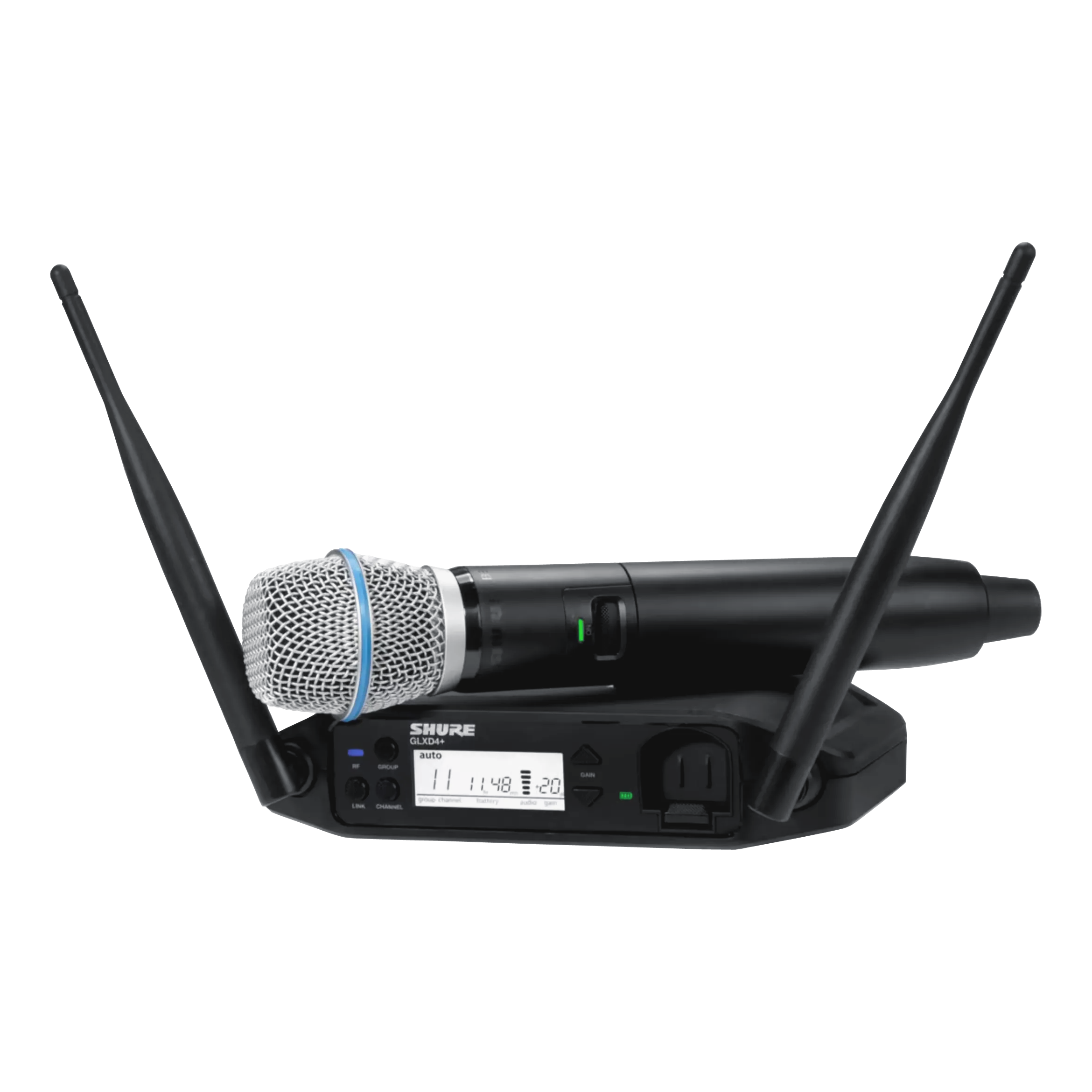 Shure GLXD24+/Beta87A Dual Band Digital Wireless Handheld System Shure GLXD24+/Beta87A Dual Band Digital Wireless Handheld System